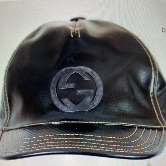 Gucci Patent Leather Baseball Cap - Picture 1 of 4